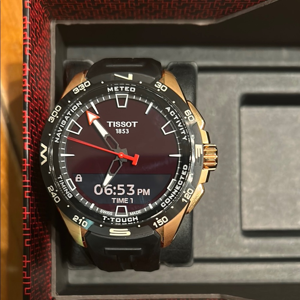 Tissot T-Touch Connect Solar Black and Gold Smartwatch
